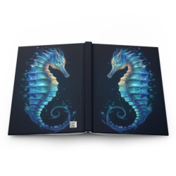 Ethereal Seahorse Design Journal, Matte,  8" x 5.7"