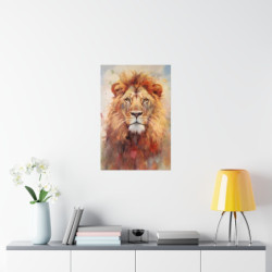 Lion Portrait Premium Matte...