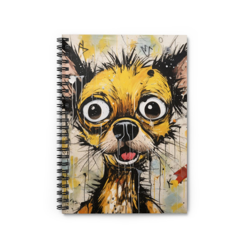 Comical Chihuahua Spiral Notebook - Ruled Line, 8" x 6"