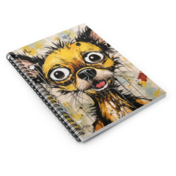 Comical Chihuahua Spiral Notebook - Ruled Line, 8" x 6"