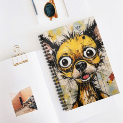 Comical Chihuahua Spiral Notebook - Ruled Line, 8" x 6"