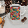 Abstract Christmas Gifts Pattern Ceramic Mug 11oz