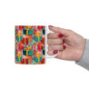 Abstract Christmas Gifts Pattern Ceramic Mug 11oz