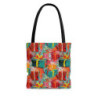 Abstract Christmas Gifts Pattern Tote Bag