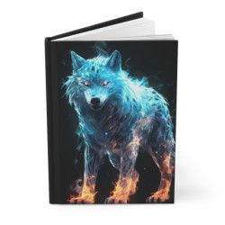 Fiery Wolf Journal, Matte,  8" x 5.7"