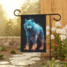 Fiery Wolf Design Garden & House Flag Banner