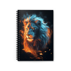 Fiery Lion Spiral Notebook...