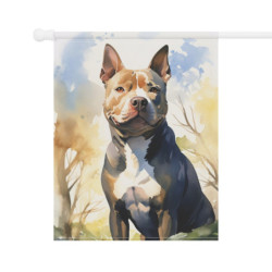 Pitbull Design Garden & House Flag Banner