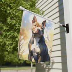 Pitbull Design Garden & House Flag Banner