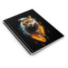 Fiery Cheetah Spiral Notebook - Ruled Line, 8" x 6"