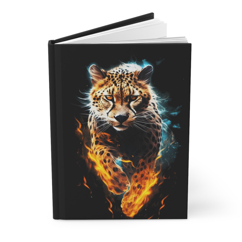 Fiery Cheetah Journal, Matte,  8" x 5.7"