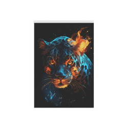 Fiery Leopard Design Garden & House Flag Banner