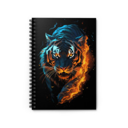 Fiery Tiger Spiral Notebook...