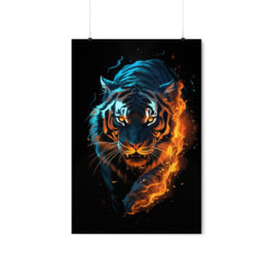 Fiery Tiger Premium Matte Vertical Poster 20" x 30" Poster