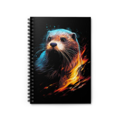 Fiery Otter Spiral Notebook...