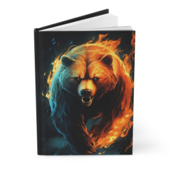 Fiery Bear Journal, Matte,...