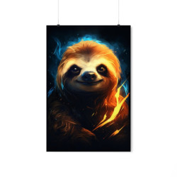 Fiery Sloth Premium Matte Vertical Poster 20" x 30" Poster