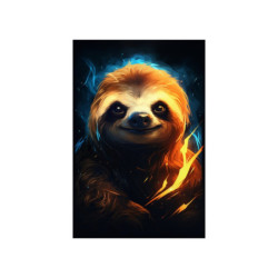 Fiery Sloth Premium Matte Vertical Poster 20" x 30" Poster