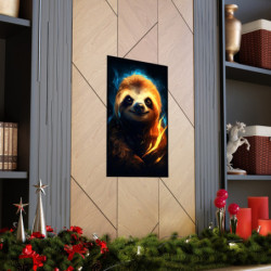 Fiery Sloth Premium Matte Vertical Poster 20" x 30" Poster