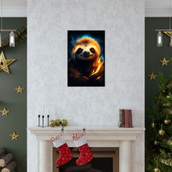 Fiery Sloth Premium Matte Vertical Poster 20" x 30" Poster