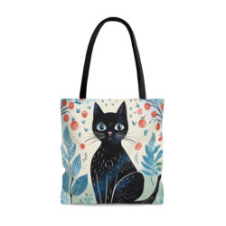 Cute Abstract Black Cat on...