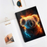 Fiery Koala Spiral Notebook - Ruled Line, 8" x 6"