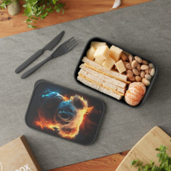 Fiery Koala Eco-Friendly Bento Box with Band and Utensils