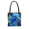 Blue Betta Fish Tote Bag