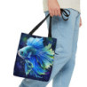 Blue Betta Fish Tote Bag