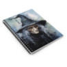 Halloween Crone Witch in a Crooked Hat Spiral Notebook - Ruled Line, 8" x 6"