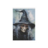 Halloween Crone Witch in a Crooked Hat Garden & House  Flag Banner