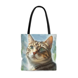 Beautiful Tabby Cat Tote Bag