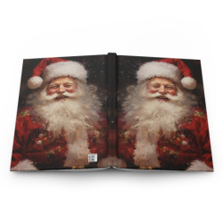 Traditional Victorian Father Christmas Santa Journal, Matte,  8" x 5.7"