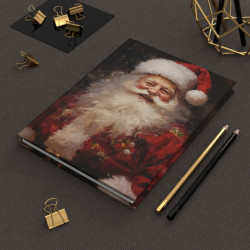 Traditional Victorian Father Christmas Santa Journal, Matte,  8" x 5.7"