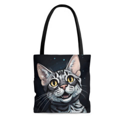 Cheerful Egyptian Mau Cat Tote Bag