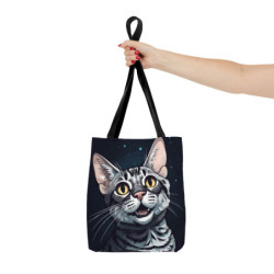 Cheerful Egyptian Mau Cat Tote Bag