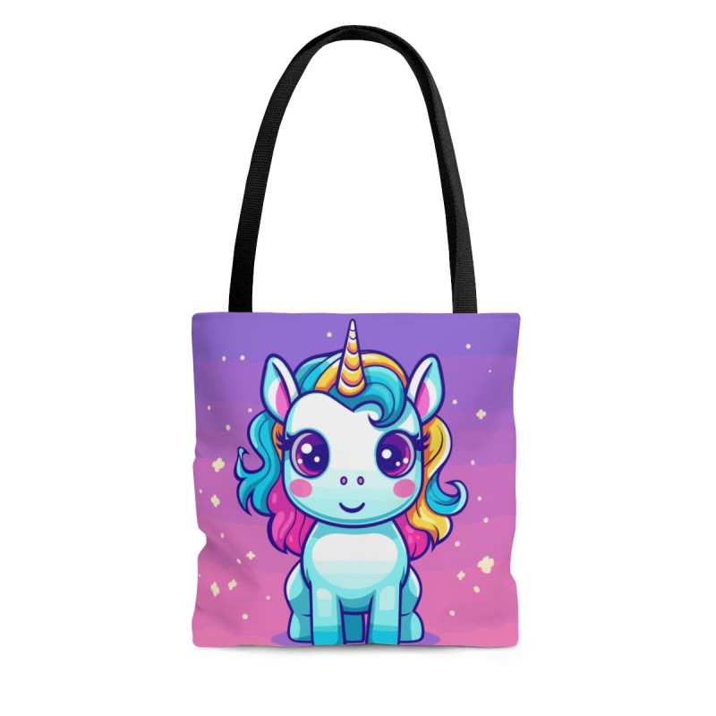 A Cute Kawaii Unicorn Tote Bag