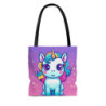 A Cute Kawaii Unicorn Tote Bag