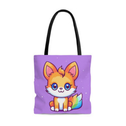 A Cute Kawaii Fox on a...