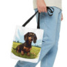 Cute Dachshund Tote Bag