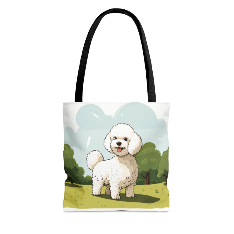 Adorable Bichon Frise Tote Bag