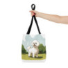 Adorable Bichon Frise Tote Bag