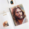 Watercolor Portrait of Jesus Christ Spiral Notebook  - Ruled Line, 8" x 6"