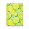 Bright Watercolor Lemon and Lime Slices Journal, Matte,  8" x 5.7"