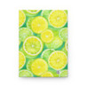 Bright Watercolor Lemon and Lime Slices Journal, Matte,  8" x 5.7"