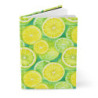 Bright Watercolor Lemon and Lime Slices Journal, Matte,  8" x 5.7"