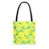 Bright Watercolor Lemon and Lime Slices Tote Bag