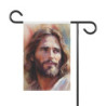 Watercolor Portrait of Jesus Christ House & Garden Flag Banner