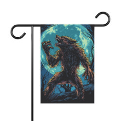 Halloween Werewolf House & Garden Flag Banner