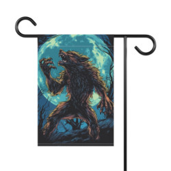 Halloween Werewolf House & Garden Flag Banner